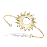 Les Tr&eacute;sors De Lily [Q6819] - Bracelet Plaqu&eacute; Or 'Cl&eacute;opatra' dor&eacute; (soleil) - 60 mm- 30 mm