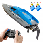 RC Boat nuotolinio valdymo kateris su 30 km/h didelės spartos IPV7 vandeniui atspariu 2,4 GHz 4 kanalų lenktyniniu laivu