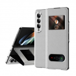 Atsparus smūgiams odinis prabangus telefono dėklas, skirtas Samsung Galaxy Z Fold4 sulankstomas 4 5g sulankstomas 3 sulankstomas 3 Zfold4 be pir&scaron;tų atspaudų sulankstomas dangtelis