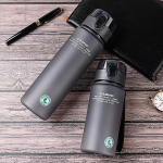 Nesandariai nepralaidus sportinis vandens butelis Auk&scaron;tos kokybės kelionių žygiams ne&scaron;iojamas mano mėgstamiausių gėrimų buteliai 400 ml 560 ml