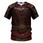 Viduramžių &scaron;arvai mar&scaron;kinėliai Knight Armor 3D Spausdinti Gatvės drabužiai Madingi dideli mar&scaron;kinėliai Cosplay Vaiki&scaron;ki mar&scaron;kinėliai Vir&scaron;utiniai drabužiai Vyrai Moterys XL