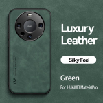 KEYSION Prabangus Retro odinis dėklas, skirtas Huawei Mate 60 Pro + 50 Pro mink&scaron;tas silikonas + kompiuteris, atsparus smūgiams telefono dangtelis, skirtas HONOR X9A 5G for Huawei Mate 60 mėlyna