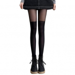 1 pora moteri&scaron;kos kojinės labai elastingos, vientisos spalvos iki kelių, neslystančios, liesos, mink&scaron;tos studenti&scaron;kos ilgos žieminės kojinės juoda