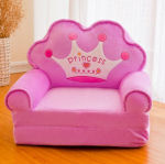 Sulankstoma maža sofa &bdquo;Lazy Lounger&ldquo; kūdikių kėdė Nuimama sofa 2 layers rožinė