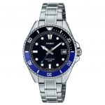 Casio Standartinis analoginis nerūdijančio plieno juodas kvarcinis MDV-10D-1A2 vyri&scaron;kas laikrodis