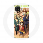 Coque pour Samsung Galaxy A22 5G One Piece Luffy Affiche Equipages Manga Anime