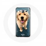 Coque pour Samsung Galaxy J5 Golden retriever Chiot