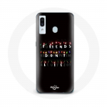 Coque pour Samsung Galaxy A20 Stranger Things Affiche Friends Don't Lie Joyeux no&euml;l