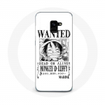 Coque pour Samsung Galaxy A8 Plus One Piece Manga affiche de recherche Blanche