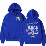 &bdquo;Rapper Juice Wrld 999&ldquo; su raidėmis margintas gobtuvas, vyri&scaron;kas, moteri&scaron;kas &bdquo;Hip Hop&ldquo; retro megztinis, vilnonis, laisvas ilgomis rankovėmis su gobtuvu gatvės apranga M