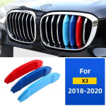 ///M spalvos priekinių grotelių įdėklas Apdailos juostelės grotelių dangtis BMW F25 X3 F26 X4 2011-2017 G01 G02 2018- Automobilių priedai B for X3 X4 2018