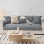 &Scaron;enilinė neslystanti sofos pagalvėlė Four Seasons universali nauja paprasta sėdynės užvalkalas lengvas prabangus siuvinėjimas sofos rank&scaron;luostis 70*70