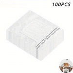 100/200/300 vnt Kavos filtro popieriniai mai&scaron;eliai Vienkartiniai la&scaron;inami kavos mai&scaron;elio rankena Kabanti ausis Espreso kavos priedai Arbatos įrankis 100Pcs