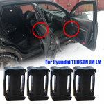 4 vnt nailono priekinių galinių automobilio durelių patikrinimo dirželio remonto rinkinio kam&scaron;čio amortizavimo spaustukas, skirtas Hyundai TUCSON JM LM 2004 2005 2006 2007 - 2015 m.