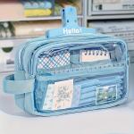 Didelis penalas, ra&scaron;tinės reikmenų krep&scaron;ys, pie&scaron;tukų dėklas, didelės talpos pie&scaron;tukų dėklas, rankinis pie&scaron;tukų dėklas, ra&scaron;tinės reikmenų dėklas, kosmetika, ne&scaron;iojama dovana biurui