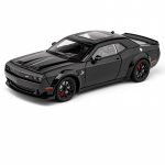 1/24 Dodge Challenger SRT Hellcat Lydinio Automobilio Modelis Diecasts Metalinis Sportinio Automobilio Modelis Auk&scaron;tos Imitacijos Garsas &Scaron;viesa Vaikų Žaislas Dovana juoda