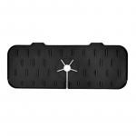 Virtuvės silikono mai&scaron;ytuvo kilimėlis gėlių kriauklės purslų padėklas vandens i&scaron;leidimo padėklas Vonios stalvir&scaron;io apsauga sugeriantis greitai džiūstantis padėklas drenažas juoda