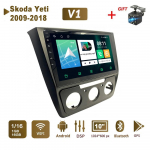 Android Car Radio Stereo, skirtas Skoda Yeti 2009-2018 GPS Navigation 2DIN 4 Core Multimedia Player Carplay Autoradio 2+32GB