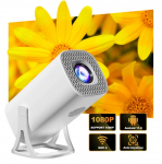 S40 i&scaron;manusis projektorius skaitmeninis Android11 ​​palaikymas 4K 1080P WiFi6 BT5.4 Allwinner H713 1280*720P Auto Keystone Pocket Beamer witch EU Plug balta