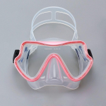 Nardymo kaukė plaukimo akiniai Scuba Snorkel Silikoninis sijonas grūdintas stiklas, panoraminis HD, skirtas suaugusiems jaunimui nuo rūko su nosies dangteliu
