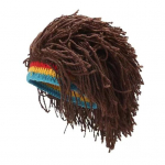 Yousheng New Arrival Rasta Perukas Kepuraitė Unisex Hip Hop Pinta Cosplay Vakarėle Beanie Kepurė Jamaica Rankų darbo kepurė Reggae Dredai Africa Roots Perukas ruda