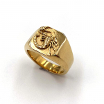 Skorpiono ra&scaron;to gyvūno vintažinis nerūdijančio plieno žiedas pankroko gotikos stiliaus aukso plieno spalvos unisex retro mados metalas didmeninė prekyba 7