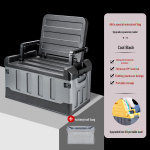 Patobulinta automobilio bagažinė ir sulankstoma lauko laikymo dėžė