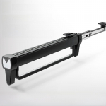I&scaron;traukiamas teleskopinis kelnių laikiklis spintai: Daugiafunkcinis stumdomas laikymo stalčius buitiniam naudojimui. Matte Black Straight Rod Double Rail
