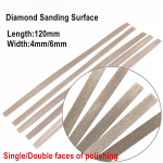 10 pcs Dental Diamond Polishing Stick Strip Diamond Sanding Surface with Single/Double faces of polishing Teeth Whitening Material 10 pcs 4mm Single