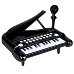 Daugiafunkcinis elektroninis vargonėlis, pianino muzikos instrumentas, gali būti prijungtas prie mobiliųjų telefonų, &scaron;viečiantis mikrofonas su trikoju black