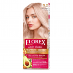 Florex Super ilgalaikiai plaukų dažai kremas - Suteikia jūsų plaukams gilų maitinimą, Padaro jūsų plaukus &scaron;velnius ir &scaron;ilko blizgesio. Perlina 9.2