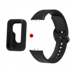 Silikono dirželis skirtas Samsung Galaxy Fit 3 guminei laikrodžio apyrankei su dėklu 2 viename apyrankės laikrodžio priedai Correa For Samsung Fit 3