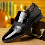 Klasikinė verslo suknelė Vyri&scaron;ki batai Formalūs slydimo batai Vyri&scaron;ki Oksfordo avalynė Eleganti&scaron;ki odiniai batai vyrams Loafers Wine Red 38