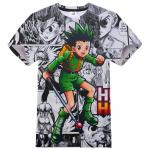 Kar&scaron;ti japoni&scaron;ki anime Hunter X Hunter 3D spausdinti berniukų mergaičių gatvės drabužiai kasdienio stiliaus mada mar&scaron;kinėliai Harajuku unisex mar&scaron;kinėliai vaiki&scaron;ki vir&scaron;utiniai drabužiai 100