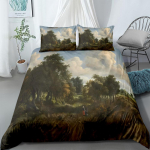 Meindert Hobbema Mi&scaron;kingas kra&scaron;tovaizdis Antklodės užvalkalų rinkinys JK Vienvietis Dvigulis Karalienės dydis JAV Twin Full King Dydis Tarp patalynės rinkinio 140x200cm