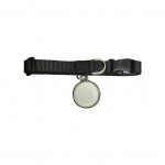 GPS kačių antkaklis - Vandeniui atsparus naminių gyvūnų vietos nustatymo žymeklis, skirtas iOS ir Android, i&scaron;manus sekimas realiu laiku su saugiu elastiniu užsegimu, lengvas S balta