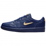 Air Jordan 1 Low Method of Make Midnight Navy Moteri&scaron;ki sportbačiai Mėlyni Metallic-Auksiniai FN5032-400 39