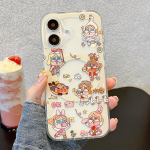 Mielas animacinis magnetinis dėklas iPhone 17 16 Pro 15 14 Pro Max dangtelis Magsafe dėklai iPhone 17Pro iPhone 13