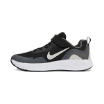 Nike Wearallday Apvalus priekis Suvarstomi Patvarūs Kvėpuojantys Žemi Bėgimo Bateliai Vaikams Vaikams Bėgimo Bateliai Juodi Balti Pilki CJ3817-011 28