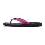 Nike Solay Thong sintetinės odos patogios, laisvalaikio ir patvarios &scaron;lepetės vaikams, juodos, violetinės 882827-402 35