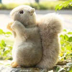 20cm Imituoti Pliu&scaron;iniai Voverės Žaislai Kawaii I&scaron;kam&scaron;os Realisti&scaron;ka Mi&scaron;ko Pūkuota Voverės Lėlė Mielos Kalėdinės Dovanos Vaikams 20cm pilka spalva