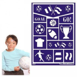 Pochoir de maquillage Grim'tout - Sport - Marque GRIM TOUT - Pour enfants &agrave; partir de 3 ans - Bleu