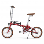 ONESPORT OT02 Elektrinis dviratis 36V 5.2Ah Baterija, 250W Variklis, Lengvas 14.5kg, 16 Miesto Padangos, V-Stabdžiai, 25KM Nuotolis Sulankstomas E-Dviratis 36V 5.2Ah raudona