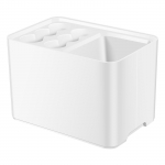 Skėčių organizatorius Stovas skėčiams su nuimamu la&scaron;ų padėklu Neslystantis pagrindas Vietą taupantis buitinis skėčių laikiklis balta