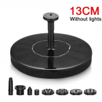 Fontano &scaron;viesa 7 spalvų LED lemputė saulės fontano lemputė besisukantis fontanas 3W 6 purk&scaron;tukų vandens siurblys lauko pauk&scaron;čių vonios sodas