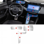 Skirta Peugeot 408 2024 2025 Automobilio GPS navigacijos ekrano apsauginė plėvelė, pavarų perjungimo panelės TPU lipdukas, interjero plėvelė left seat driver