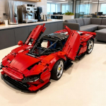 Super automobilio konstravimo kaladėlių rinkinys 3778 vnt. 42143 Suderinamas Technic modelis suaugusiems, vaikams Puiki dovana gimtadieniui, Kalėdoms