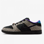 Dashawn Jordan x Nike Dunk Low SB Copperhead Vyri&scaron;ki sportbačiai Juodi rai&scaron;teliai Ry&scaron;kiai eglės spalvos IB6208-200 42.5 black