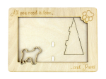 Pumi, Hungarian Pumi, Hungarian herding terrier - Photo frame, engraved wooden frame, a lovely gadget for the dog lover by Art-Dog