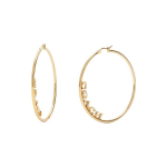 Coach vidutiniai auskarai moterims Auksiniai C9111-GLD Basic Packaging-Box Not Included,F,Gold